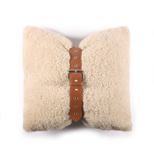 Shearling throw clearance pillows